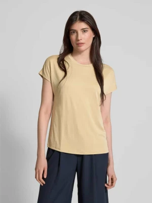 T-shirt z prążkowanym okrągłym dekoltem Jake*s Collection