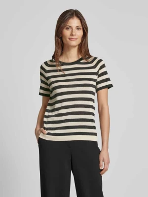 Sweter z prążkowanym, okrągłym dekoltem Jake*s Collection