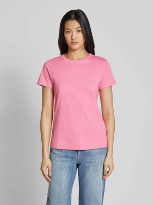 T-shirt z prążkowanym okrągłym dekoltem Joop!