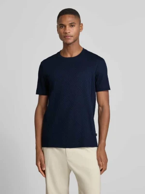 T-shirt z prążkowanym okrągłym dekoltem JOOP! Collection