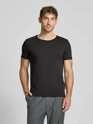T-shirt z prążkowanym, okrągłym dekoltem model ‘Caspian’ JOOP! JEANS