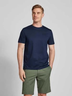 T-shirt z prążkowanym, okrągłym dekoltem model ‘Cosmo’ JOOP! Collection