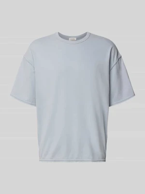 T-shirt z prążkowanym, okrągłym dekoltem model ‘FAZY’ American vintage