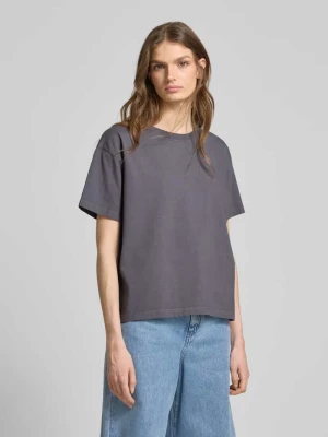 T-shirt z prążkowanym, okrągłym dekoltem model ‘FIZVALLEY’ American vintage