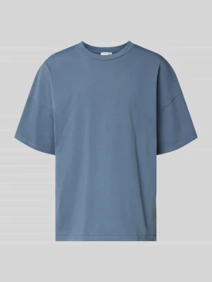 t-shirt z prążkowanym okrągłym dekoltem model 'FIZVALLEY' American vintage