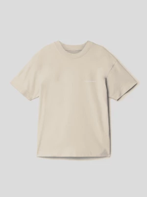 T-shirt z prążkowanym, okrągłym dekoltem model ‘JORDUST’ jack & jones