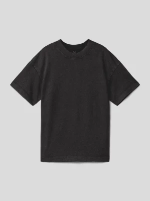T-shirt z prążkowanym, okrągłym dekoltem model ‘JORDUST’ jack & jones
