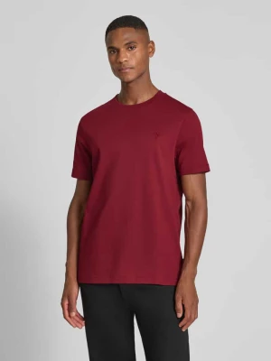 T-shirt z prążkowanym, okrągłym dekoltem model ‘Priamo’ JOOP! Collection