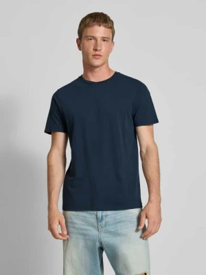 T-shirt z prążkowanym okrągłym dekoltem Superdry