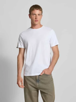 T-shirt z prążkowanym okrągłym dekoltem Superdry