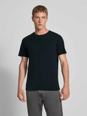 T-shirt z prążkowanym okrągłym dekoltem Superdry