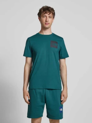 T-shirt z prążkowanym okrągłym dekoltem The North Face