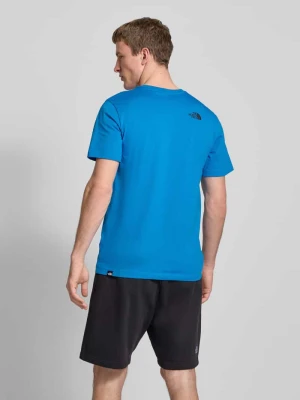 T-shirt z prążkowanym okrągłym dekoltem The North Face
