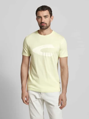 Zdjęcie produktu T-shirt z prążkowanymi wykończeniami camel active