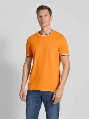 T-shirt z prążkowanymi wykończeniami Christian Berg Men