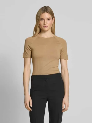 T-shirt z prążkowanymi wykończeniami Jake*s Collection