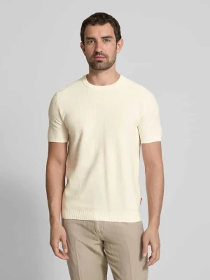 T-shirt z prążkowanymi wykończeniami model ‘Simoro’ JOOP! JEANS