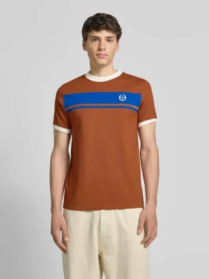 Zdjęcie produktu T-shirt z prążkowanymi wykończeniami Sergio Tacchini