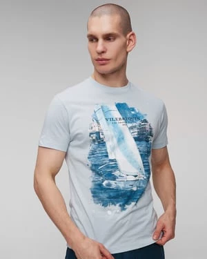 T-shirt Z Printem Męski Vilebrequin Portisol