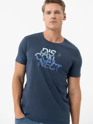 T-shirt z nadrukiem T-DIS Volcano