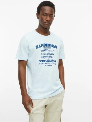 T-shirt z przędzy płomieniowej z grafiką s.Oliver niebieski