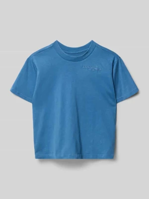 T-shirt z przeszyciem z logo Abercrombie&Fitch