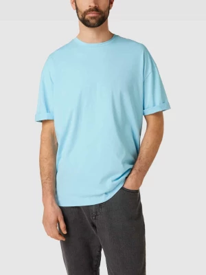 T-shirt z przeszytymi zakończeniami rękawów model ‘THILO’ drykorn