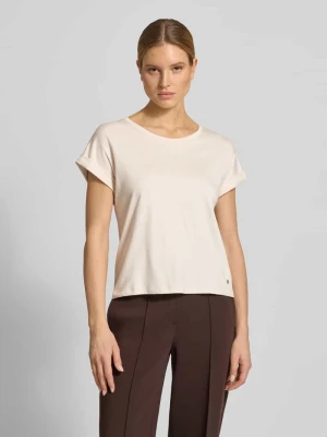 T-shirt z przyszytym podwinięciem rękawów monari