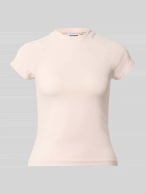 T-shirt z raglanowymi rękawami model 'KATINKA' Noisy May Różowy