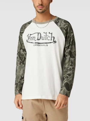 T-shirt z raglanowymi rękawami model ‘LANE’ Von Dutch