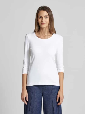 T-shirt z rękawami o długości 3/4 w jednolitym kolorze Christian Berg Woman