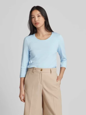 T-shirt z rękawami o długości 3/4 w jednolitym kolorze Christian Berg Woman