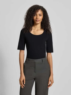 T-shirt z rękawem o dł. 1/2 model ‘Daily’ Opus