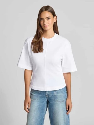 t-shirt z rękawem o dł. 1/2 model 'SADISAS' Samsøe Samsøe Złamany biały