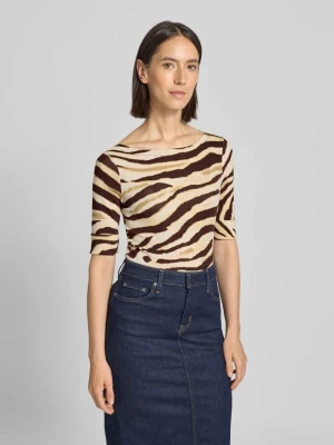 T-shirt z rękawem o dł. 3/4 model ‘JUDY’ Lauren Ralph Lauren