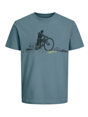 T-shirt z rowerowym printem, Comfort Fit, T-DAREN Volcano