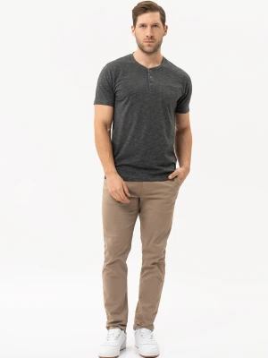 T-shirt z rozpinanym dekoltem T-WARREN Volcano