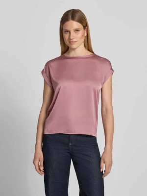 t-shirt z satyny z okrągłym dekoltem model 'ELLETTE' Vila