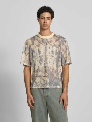 T-shirt z siateczki z logo Karl Kani