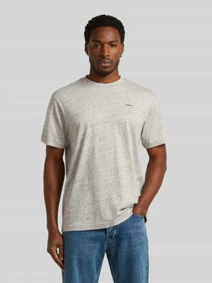 T-shirt z subtelnym detal z logo G-Star Raw Złamany biały