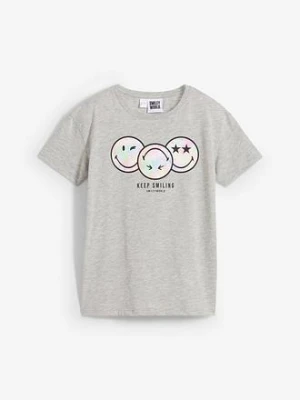 T-shirt z uśmieszkami bonprix