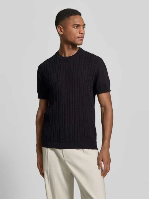 T-shirt z warkoczowym wzorem lindbergh