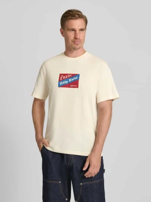 T-shirt z wełny Escorial z nadrukiem z motywem model ‘HOBBY’ Forét