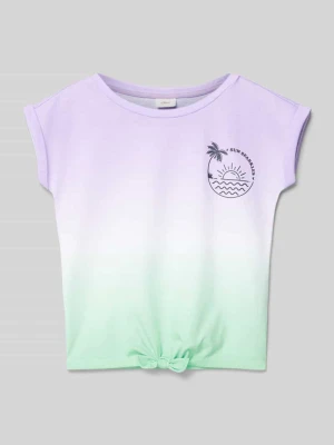 T-shirt z wiązanym detalem s.Oliver RED LABEL