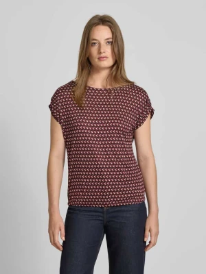 T-shirt z wiskozy z krótkimi rękawami model ‘Sekadi minimal’ Opus