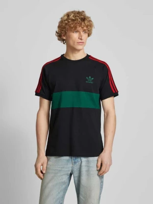 T-shirt z wiskozy z wyhaftowanym logo adidas Originals