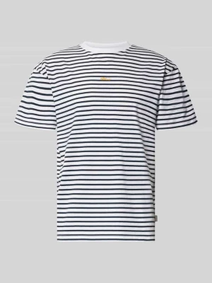 T-shirt z Wyhaftowane logo i Okrągły dekolt BLKVIS Biały