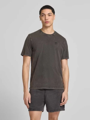 T-shirt z Wyhaftowane logo i Okrągły dekolt Champion