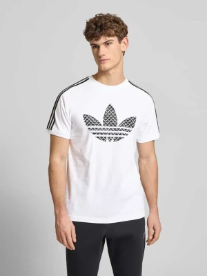 t-shirt z wyhaftowanym logo adidas Originals