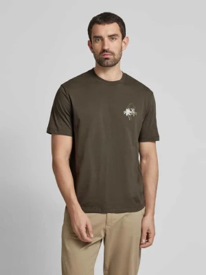 T-shirt z wyhaftowanym logo Armani Exchange